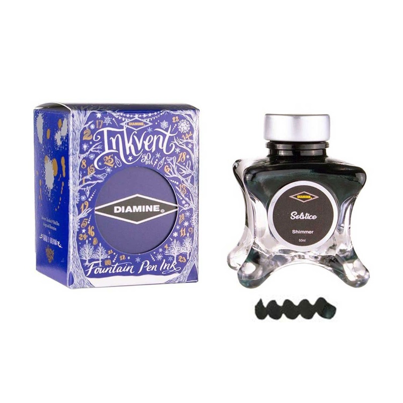 Diamine Inkvent Shimmer Ink Bottle, Solstice - 50ml