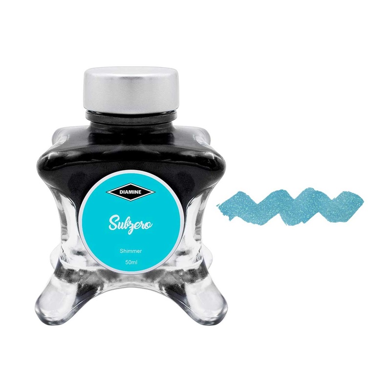 Diamine Inkvent Shimmer Ink Bottle, Subzero - 50ml