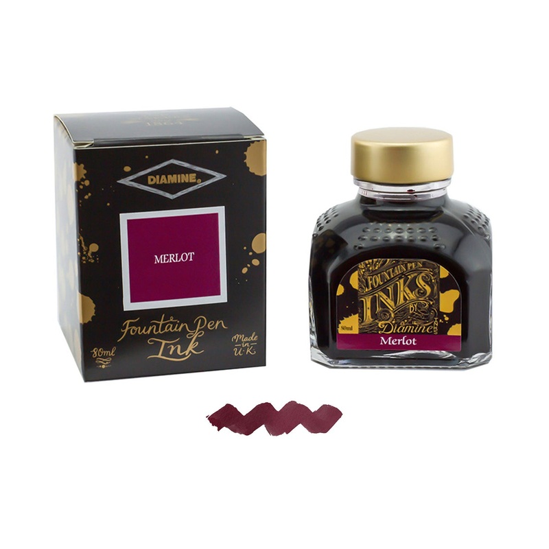 Diamine Merlot Ink Bottle - 80ml