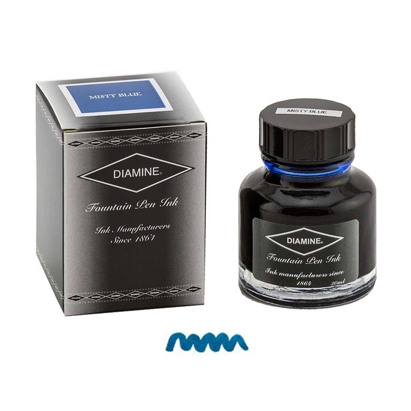 Diamine Misty Blue Ink Bottle - 30ml