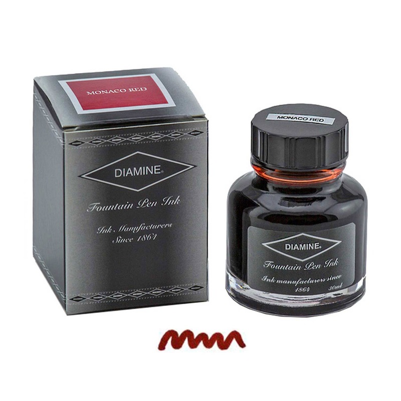 Diamine Monaco Red Ink Bottle - 30ml
