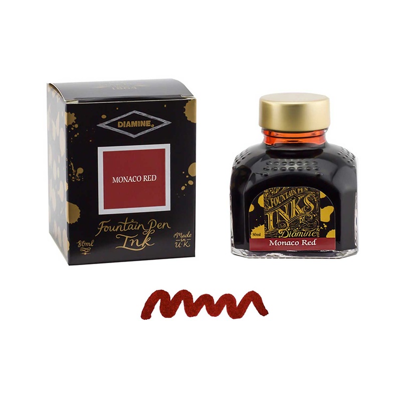 Diamine Monaco Red Ink Bottle - 80ml
