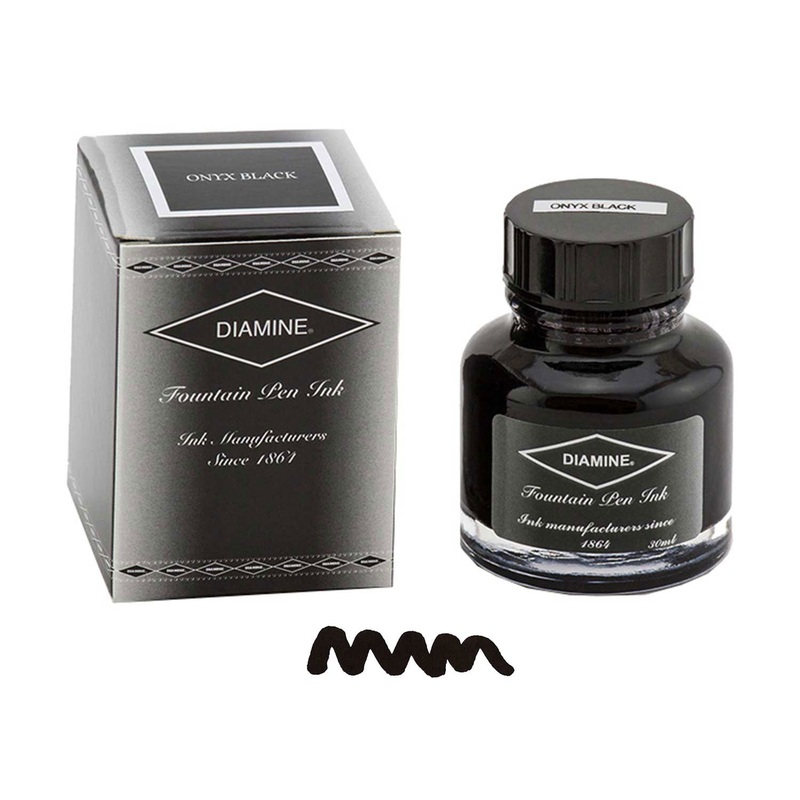 Diamine Onyx Black Ink Bottle - 30ml