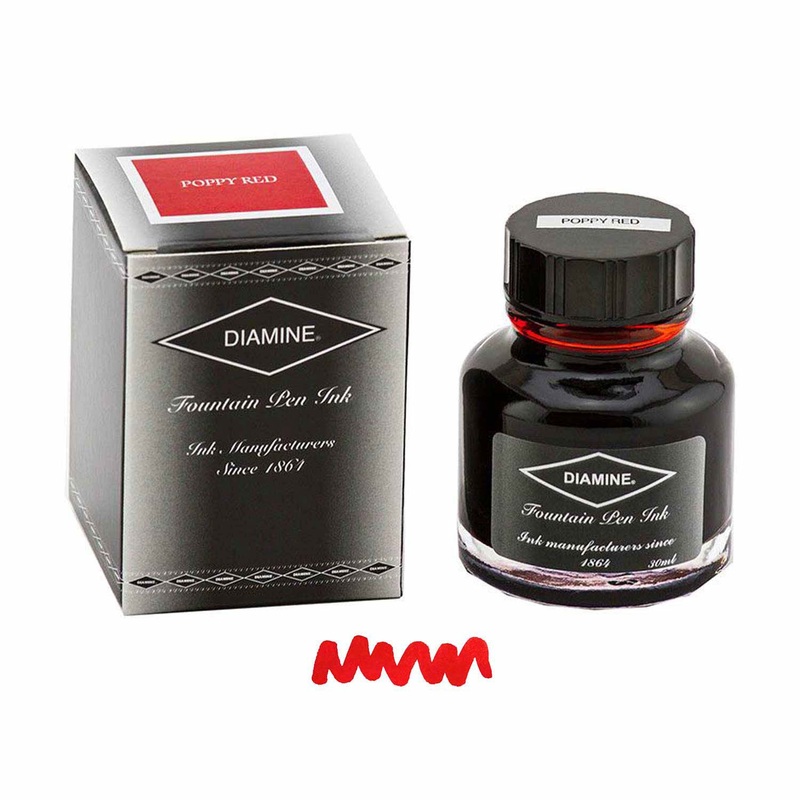 Diamine Poppy Red Ink Bottle - 30ml