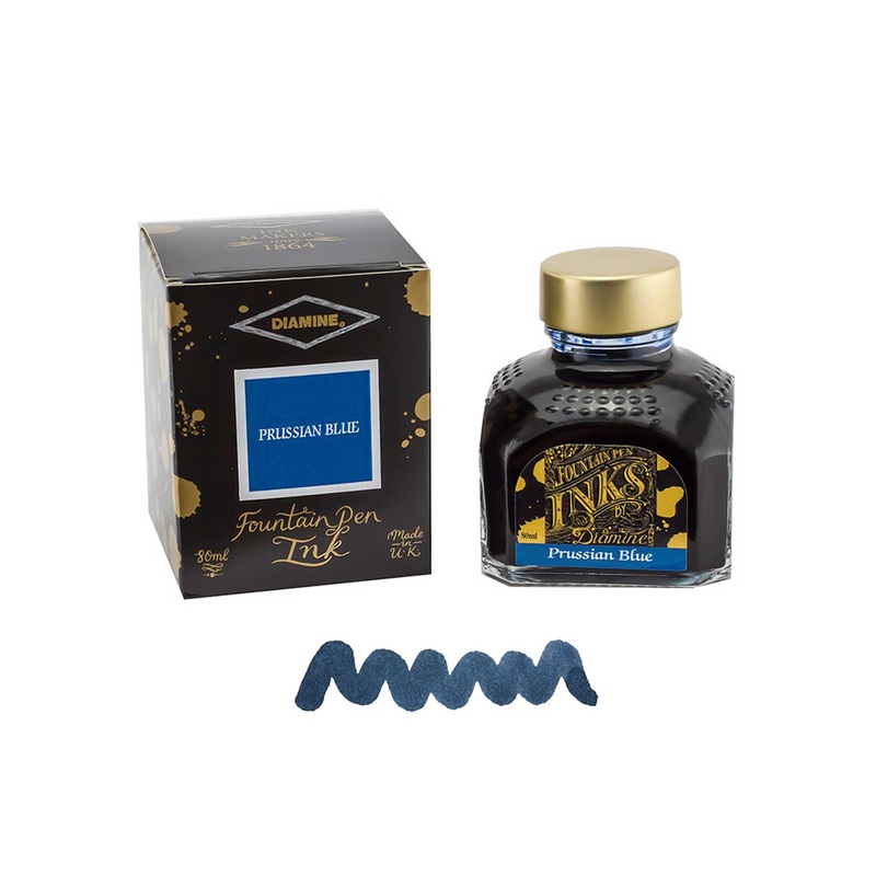 Diamine Prussian Blue Ink Bottle - 80ml