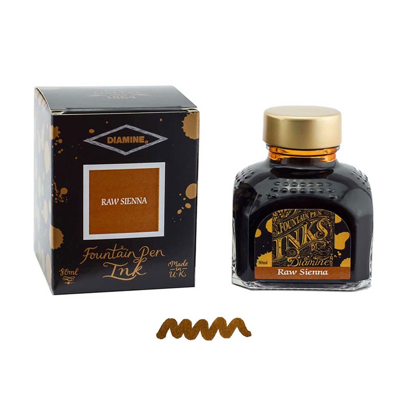 Diamine Raw Sienna Ink Bottle - 80ml