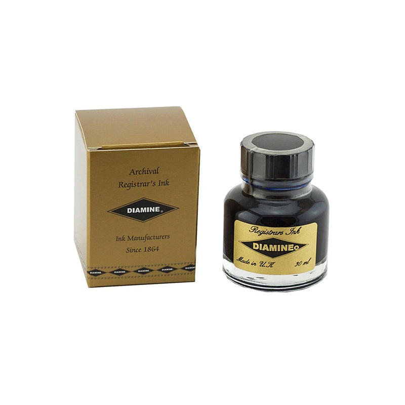 Diamine Registrar'S Ink Bottle, Blue Black - 30ml