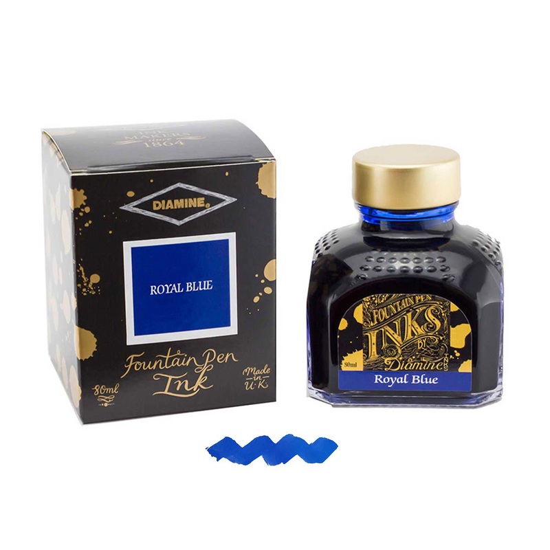 Diamine Royal Blue Ink Bottle - 80ml