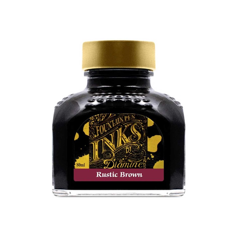 Diamine Rustic Brown Ink Bottle - 80ml