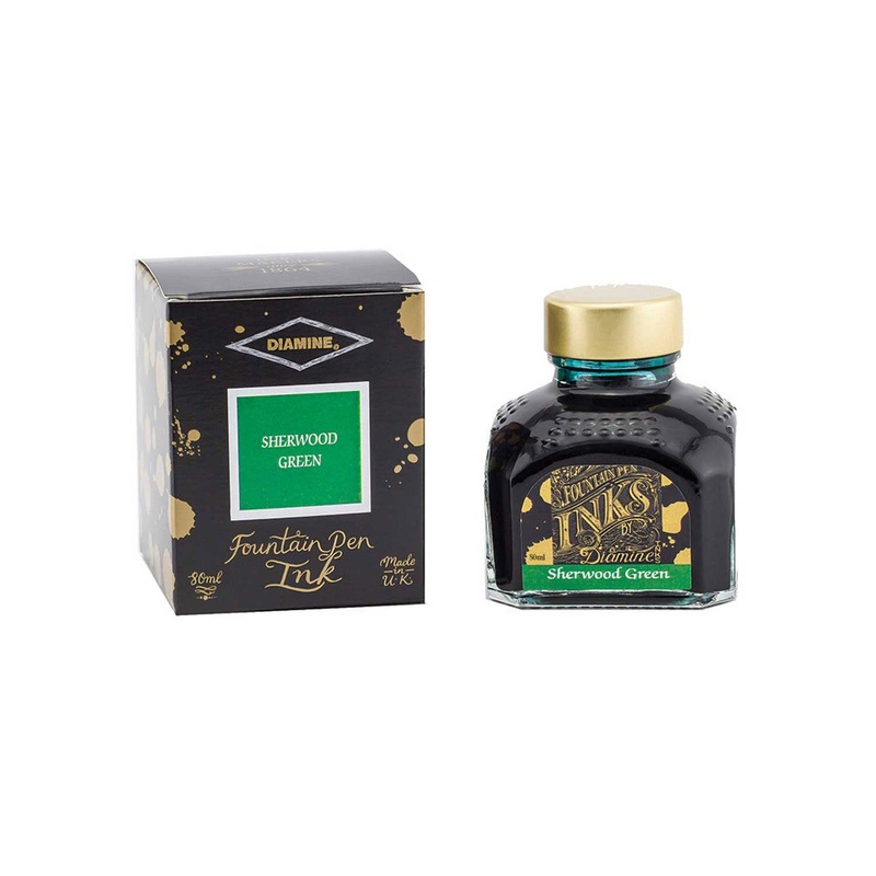 Diamine Sherwood Green Ink Bottle - 80ml