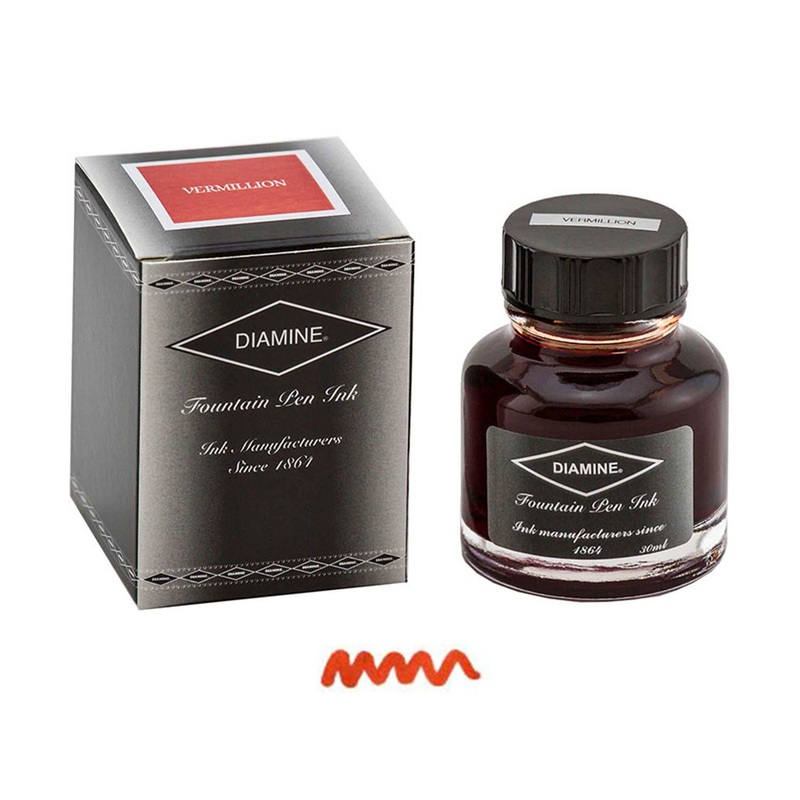 Diamine Vermillion Ink Bottle - 30ml