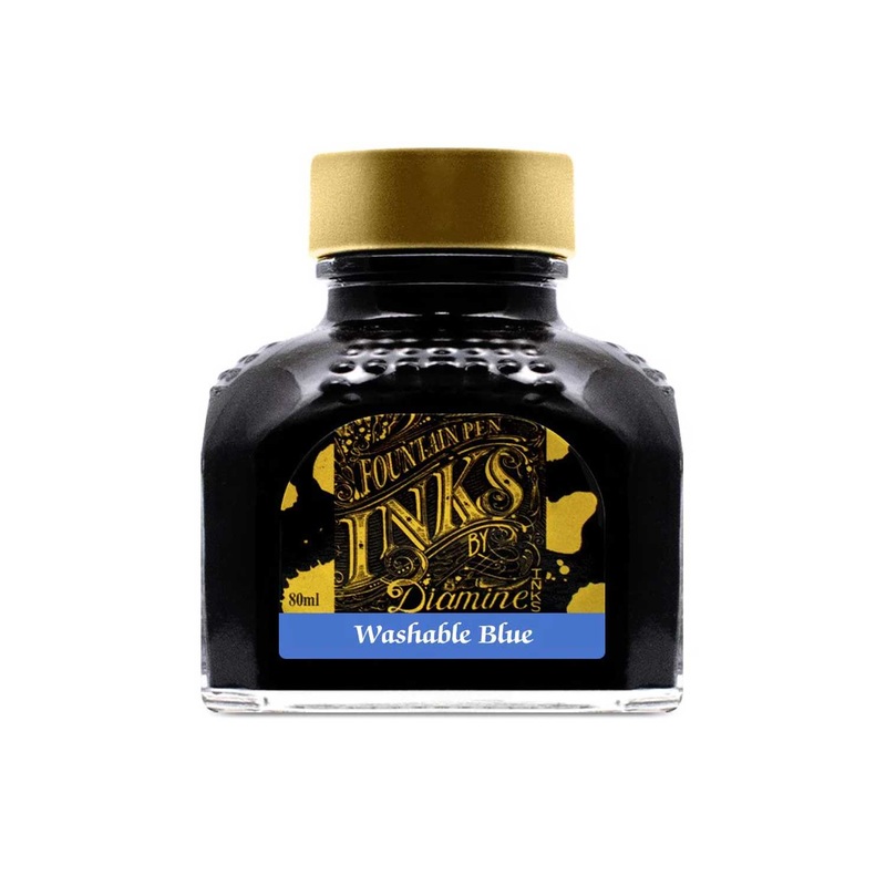 Diamine Washable Blue Ink Bottle - 80ml
