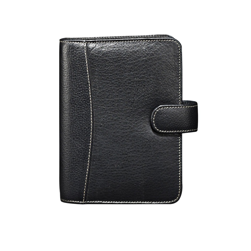 Elan 2025 Personal Leather Organizer - Black