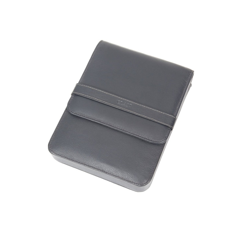 Elan Leather 6 Pen Holder - Blue