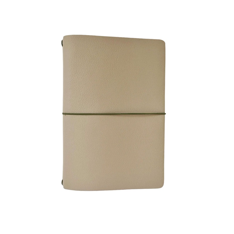 Endless Explorer Refillable Cactus Leather Journal - Beige