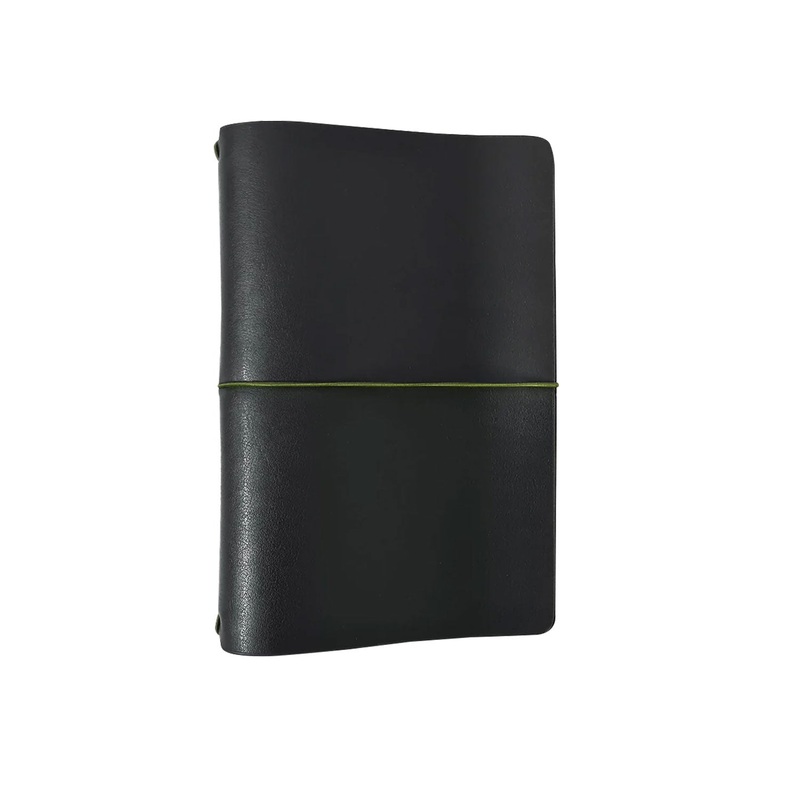 Endless Explorer Refillable Cactus Leather Journal - Black
