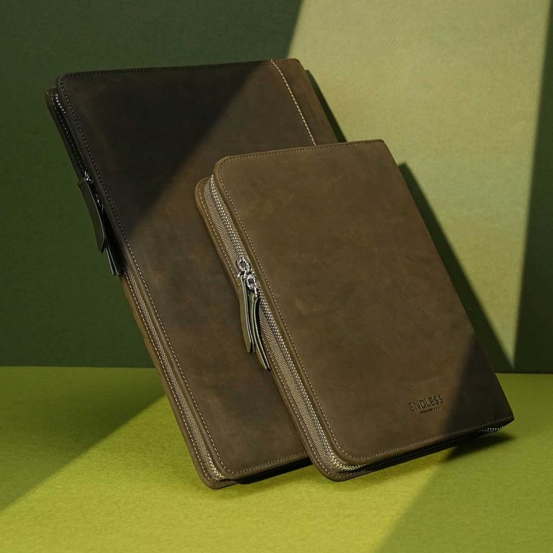 Endless Leather Green Folio - A5