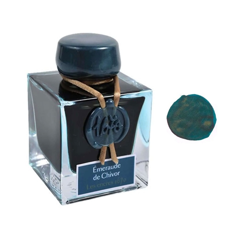 J. Herbin 1670 Anniversary Ink Bottle, Emeraude De Chivor - 50ml