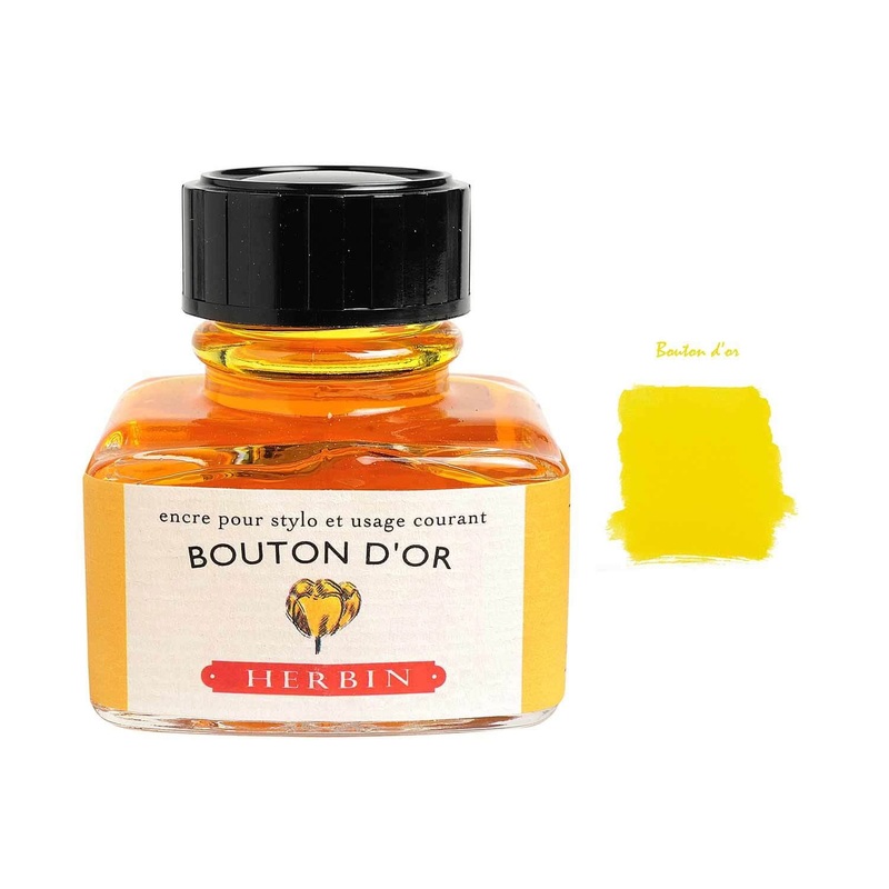 J. Herbin Bouton d'Or Ink Bottle - 30ml