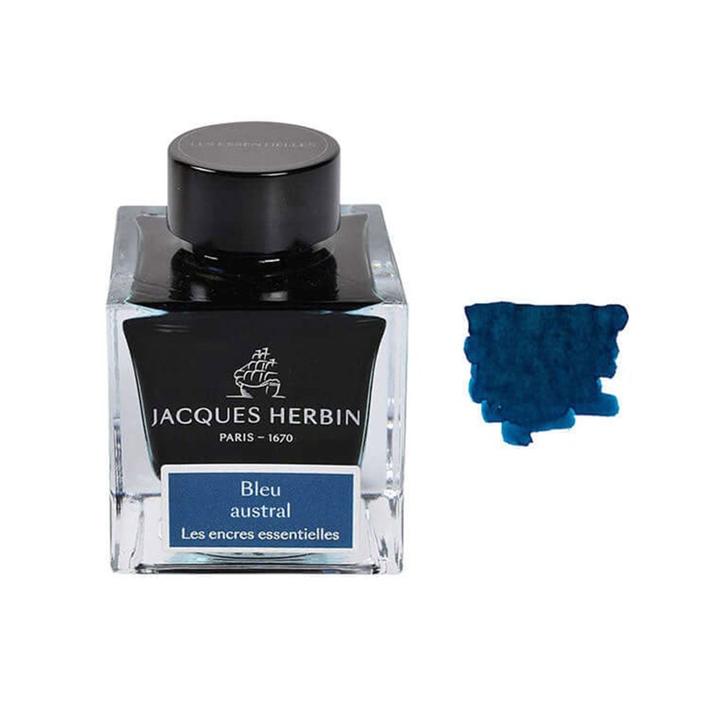 J. Herbin Essentielles Ink Bottle, Bleu Austral - 50ml