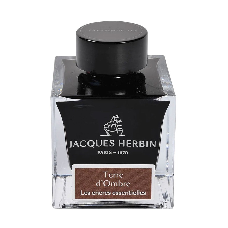 J. Herbin Essentielles Ink Bottle, Terre d'Ombre - 50ml