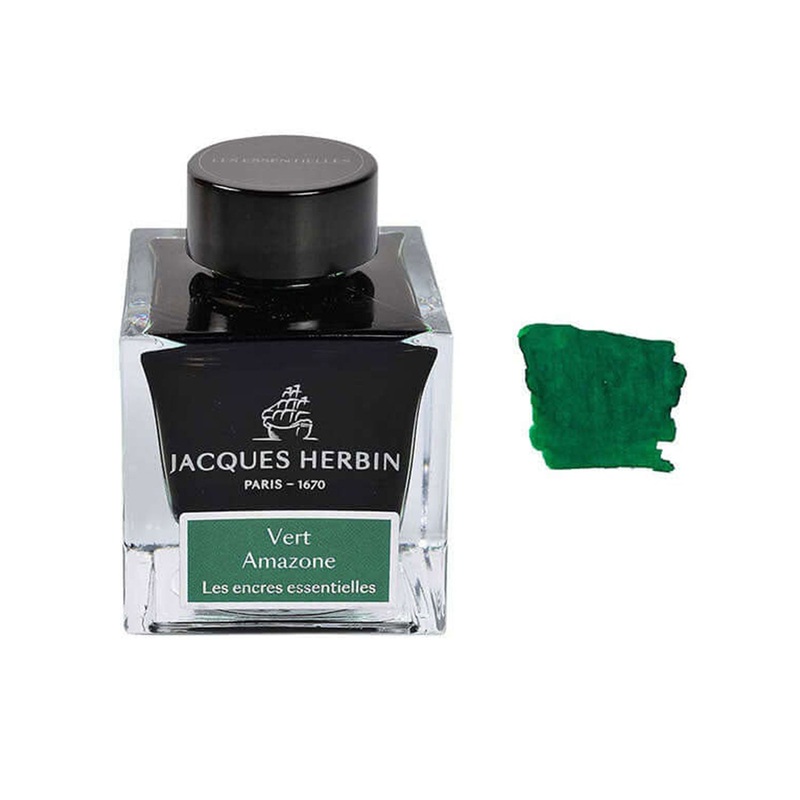 J. Herbin Essentielles Ink Bottle, Vert Amazone - 50ml