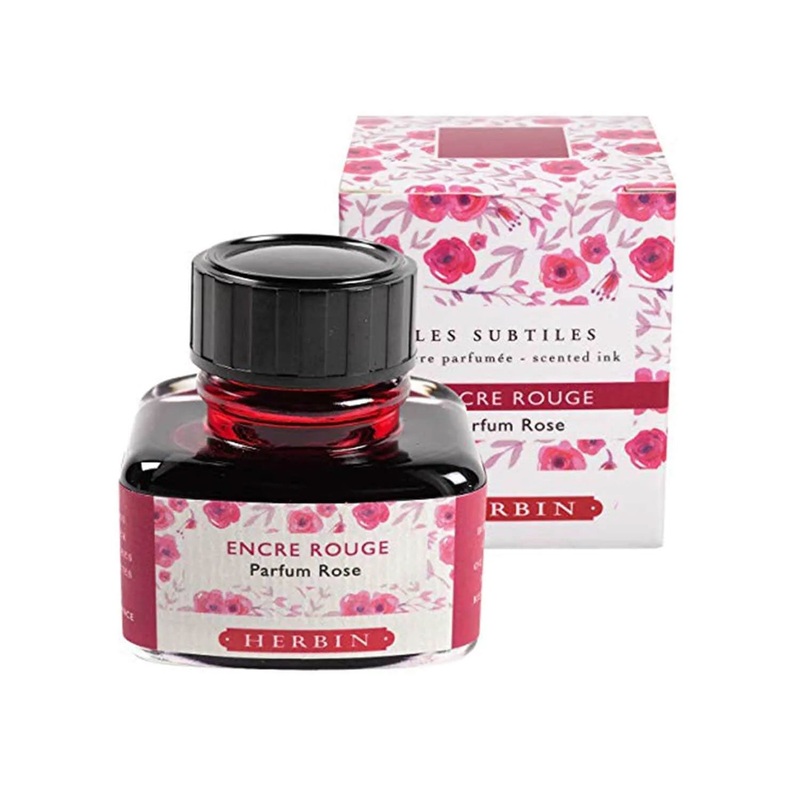 J. Herbin Scented Encre Rouge Ink Bottle, Red - 30ml