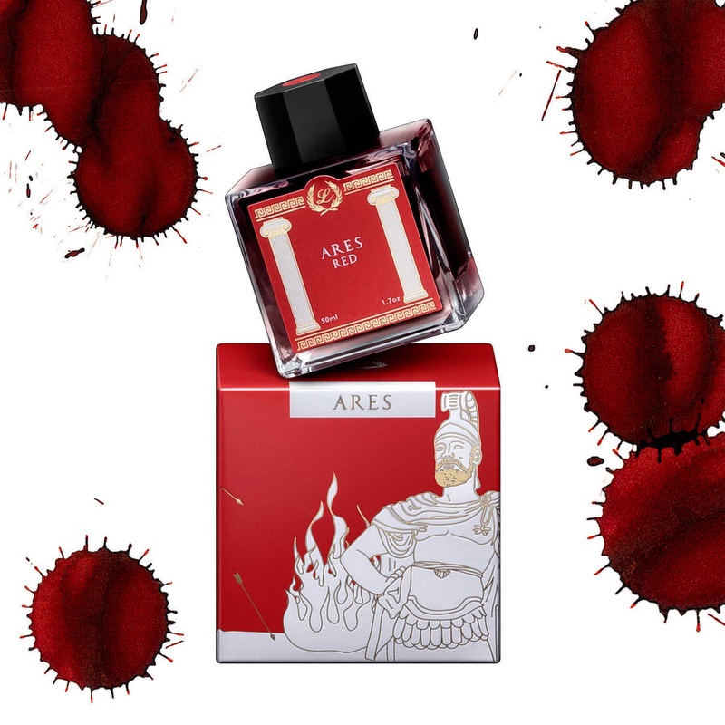 Laban Greek Mythology II Ink Bottle, Ares Red - 50ml