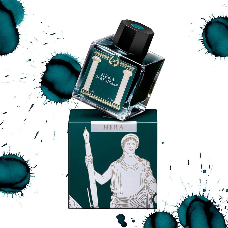 Laban Greek Mythology II Ink Bottle, Hera Dark Green - 50ml