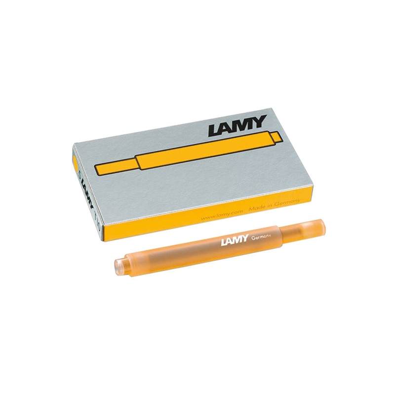 Lamy T10 Ink Cartridges, Mango Yellow - Pack Of 5