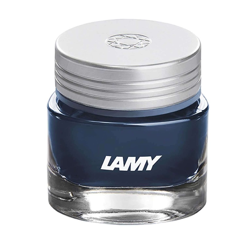 Lamy T53 Crystal Benitoite Ink Bottle, Blue Black- 30ml