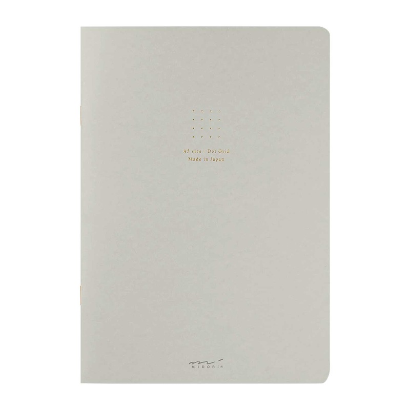 Midori Soft Colour Grey Notebook - A5, Dotted