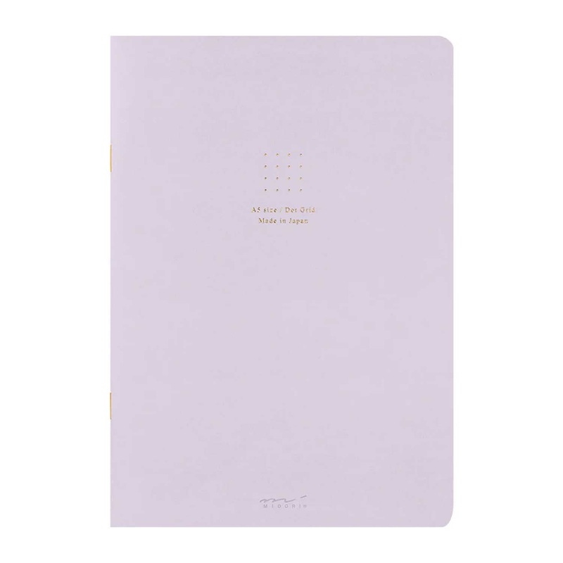 Midori Soft Colour Purple Notebook - A5, Dotted