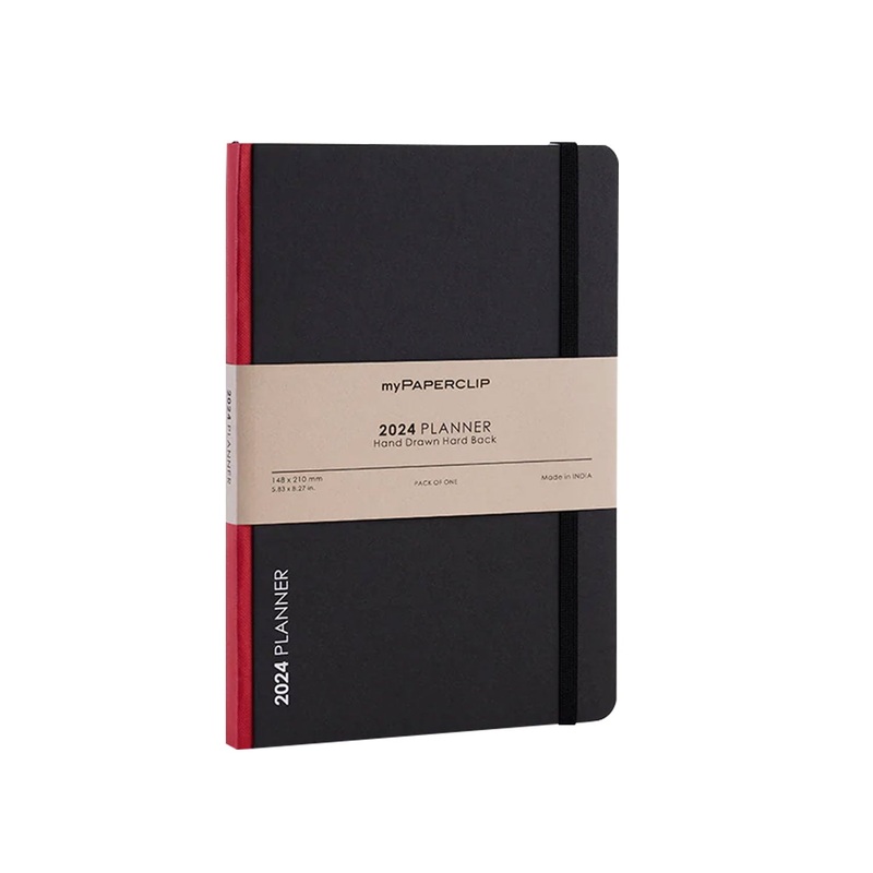 myPAPERCLIP D2 2024 Weekly Planner - Red
