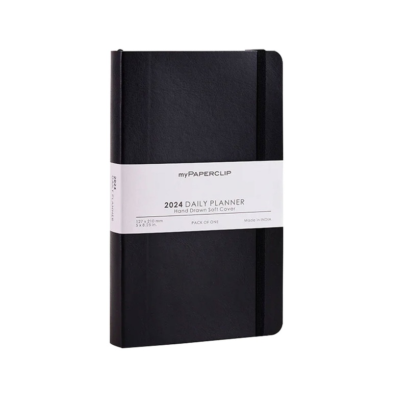 myPAPERCLIP M2 2024 Daily Planner - Black