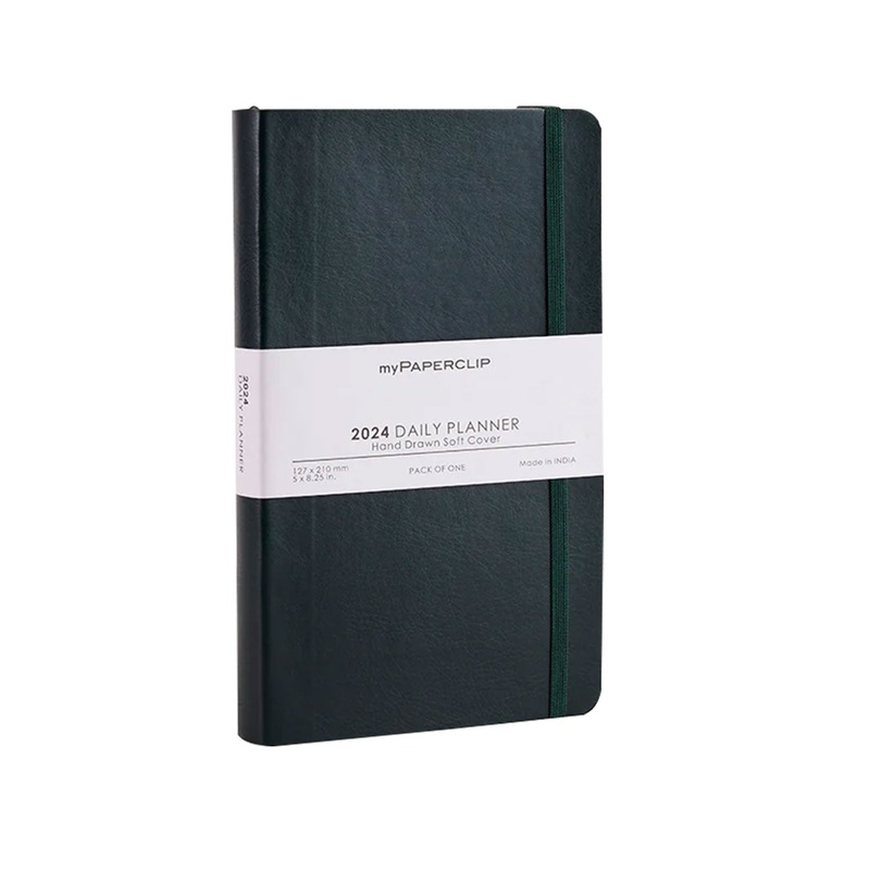 myPAPERCLIP M2 2024 Daily Planner - Green