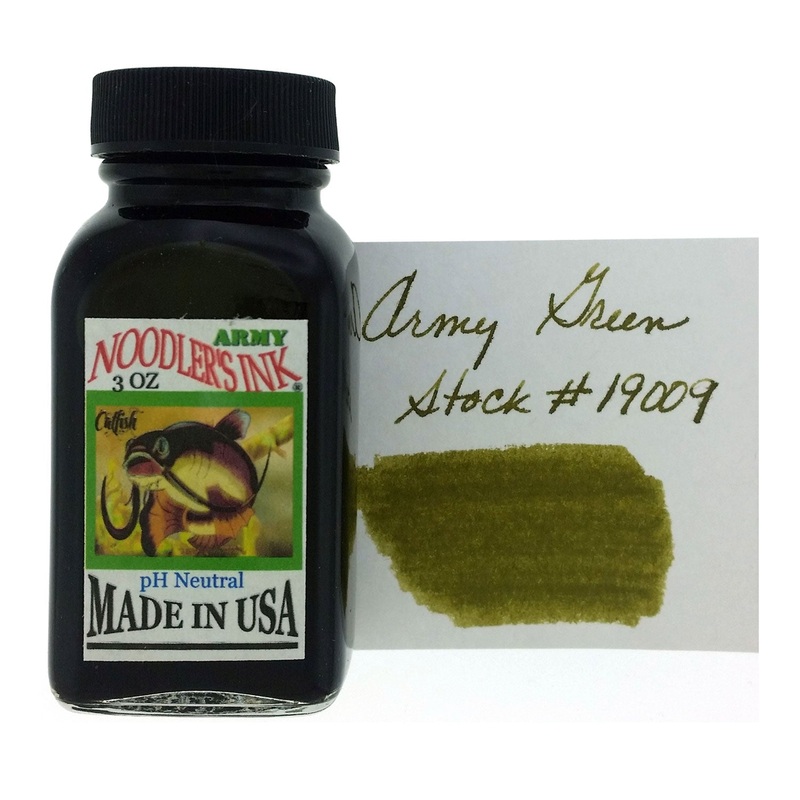 Noodler's 19009 Army Ink Bottle, Green - 88ml
