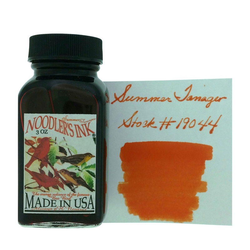 Noodler's 19044 Summer Tanager Ink Bottle, Orange - 88ml