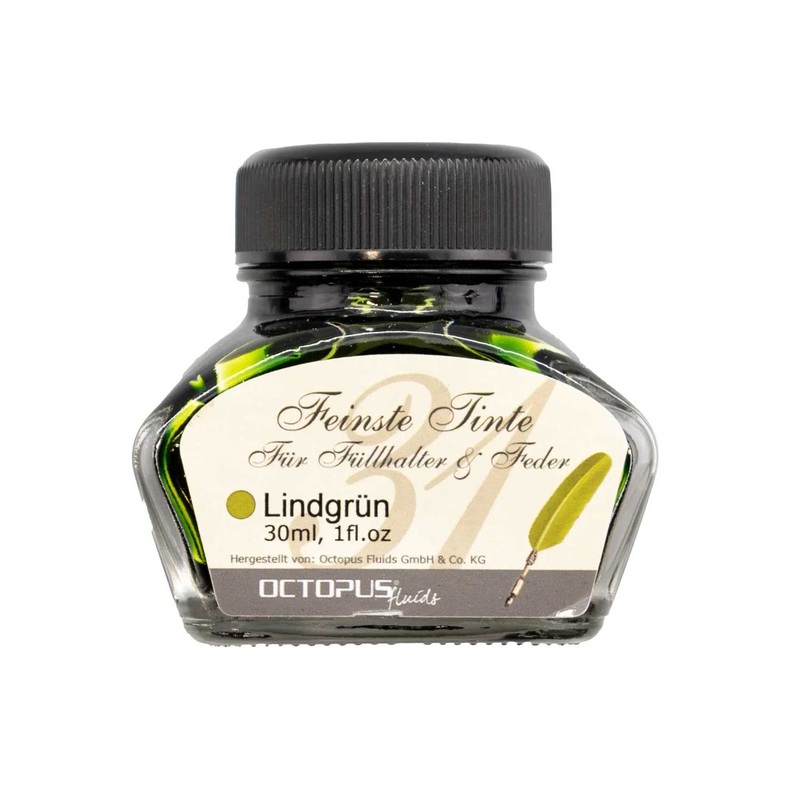 Octopus Classic Lindgrun Ink Bottle, Lime Green - 30ml