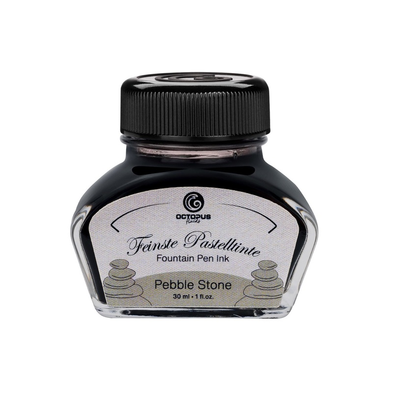 Octopus Pastel Pebble Stone Ink Bottle - 30ml