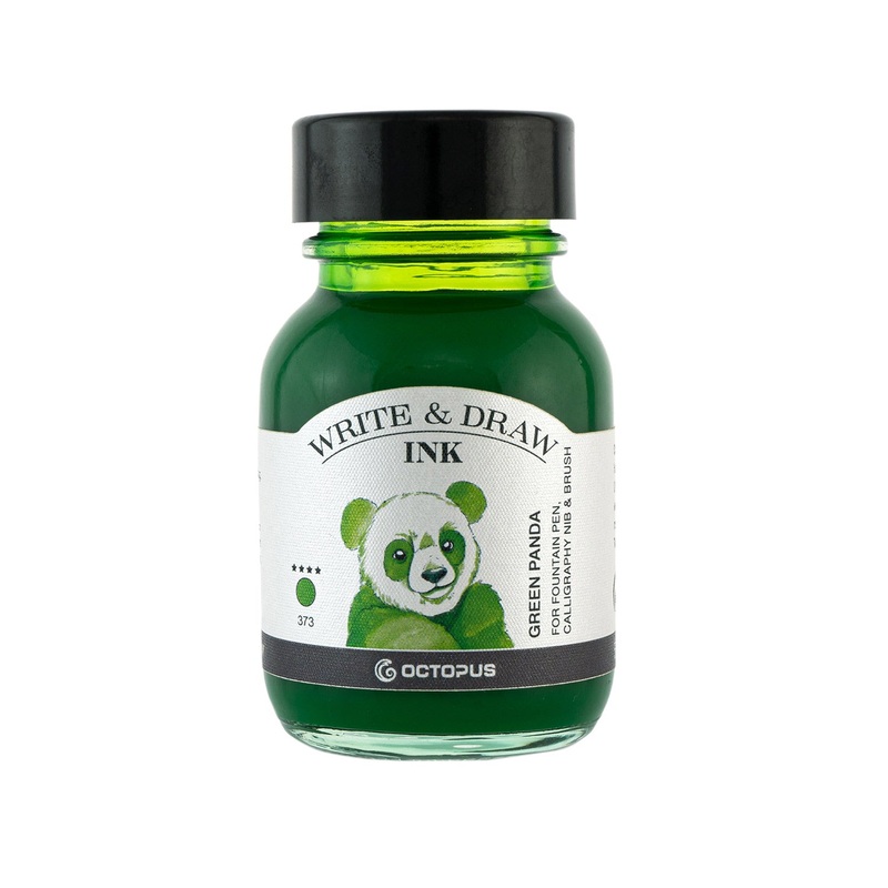 Octopus Write & Draw Ink Bottle, Green Panda - 50ml