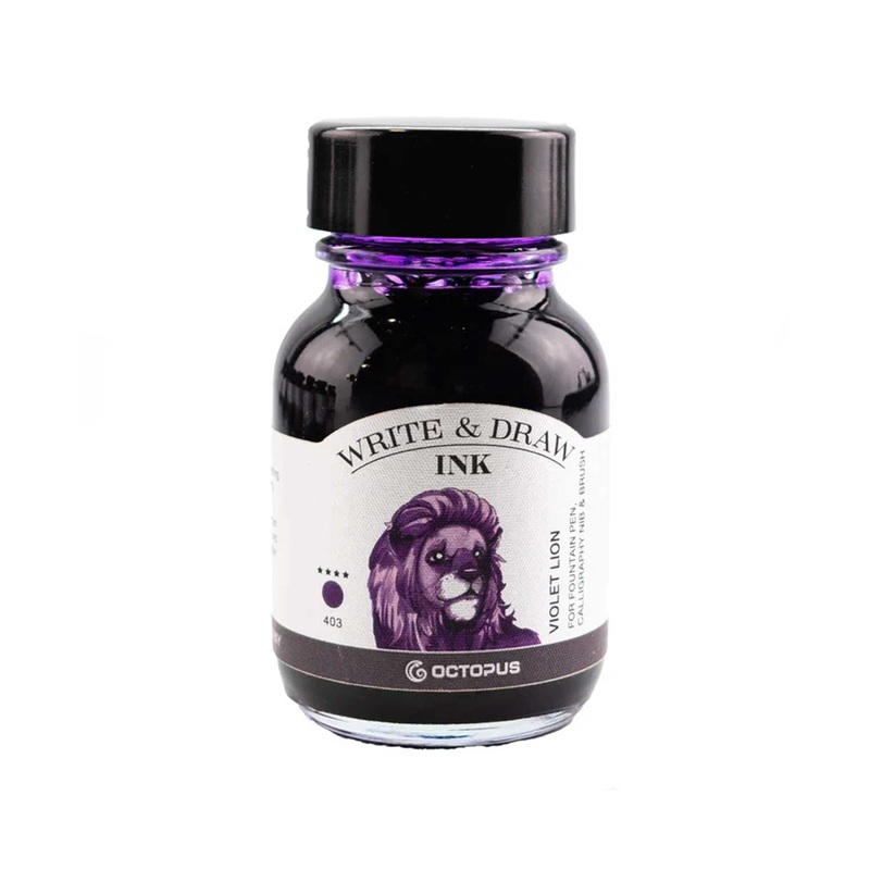 Octopus Write & Draw Ink Bottle, Violet Lion - 50ml