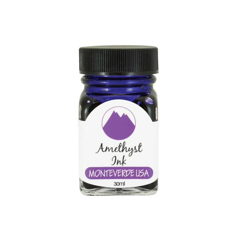 Monteverde Gemstone Amethyst Ink Bottle, Purple - 30ml