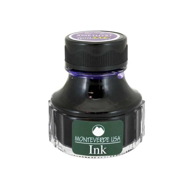 Monteverde Gemstone Amethyst Ink Bottle, Purple - 90ml
