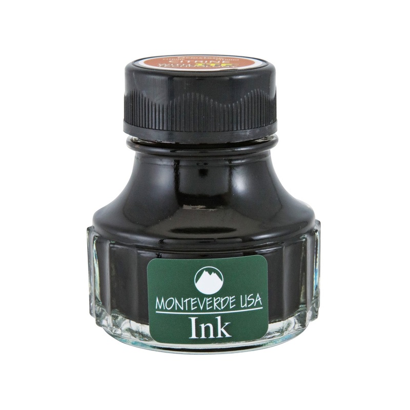 Monteverde Gemstone Citrine Ink Bottle, Orange - 90ml