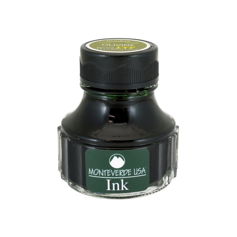 Monteverde Gemstone Olivine Ink Bottle, Green - 90ml