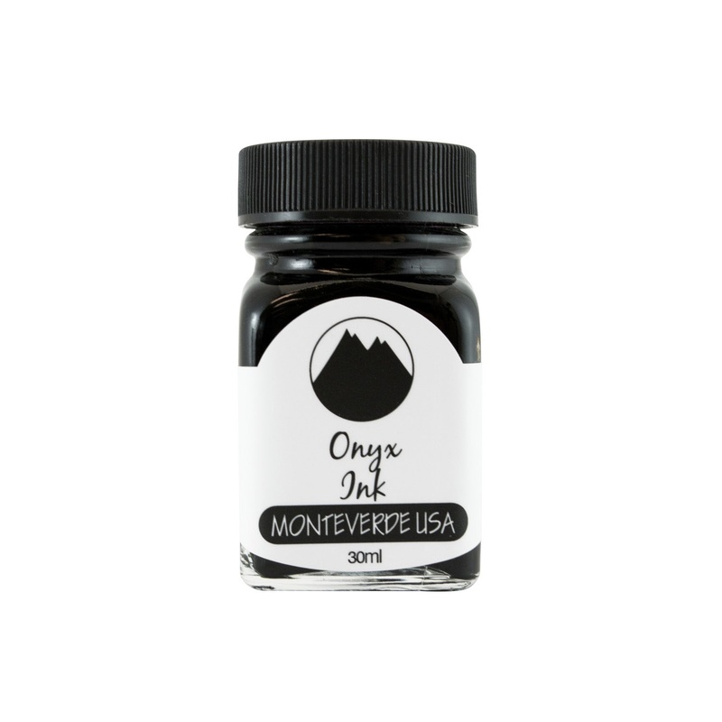 Monteverde Gemstone Onyx Ink Bottle, Black - 30ml