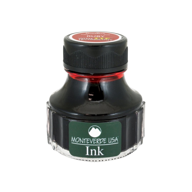 Monteverde Gemstone Ruby Ink Bottle, Red - 90ml