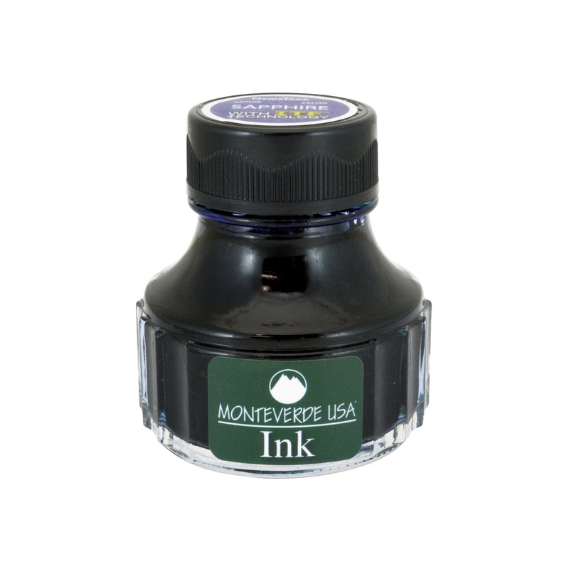 Monteverde Gemstone Sapphire Ink Bottle, Dark Blue - 90ml