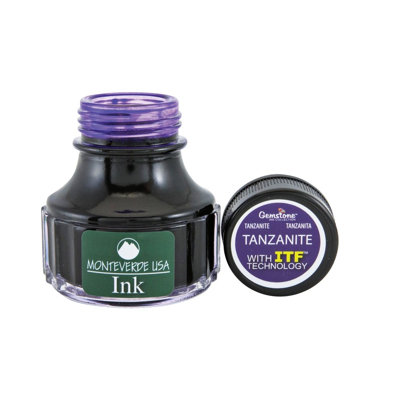 Monteverde Gemstone Tanzanite Ink Bottle, Dark Purple - 90ml